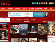 Tablet Screenshot of justart-e.com